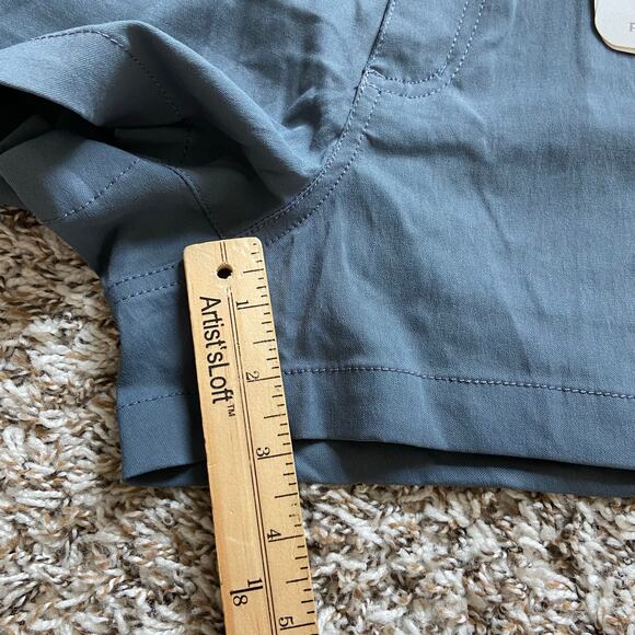 Prana Stretch Zion Halle 3" Short Women's 2 Thundercloud Standard Fit Mid Rise - Picture 10 of 12